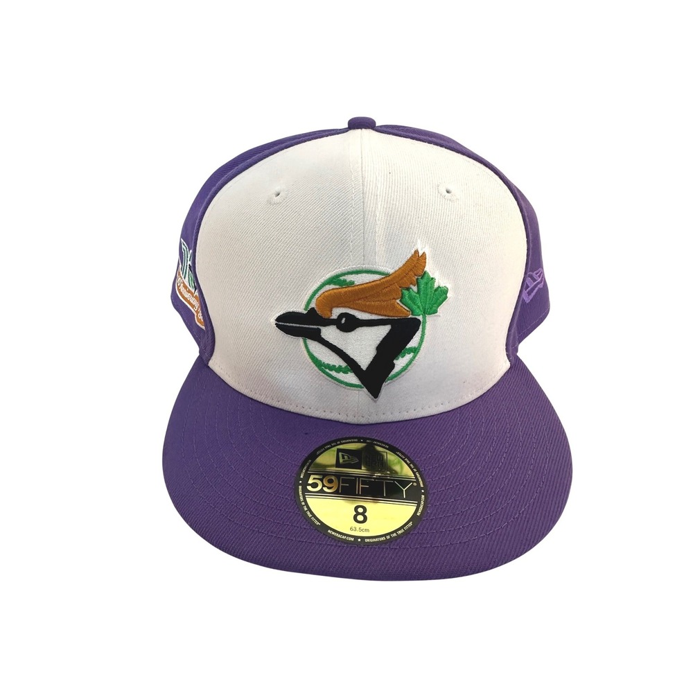 New Era Men's Purple‎ Toronto Blue Jays 10th Anniversary Fitted Hat Size 8